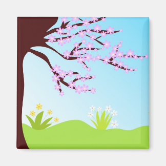 Flores de primavera - imán