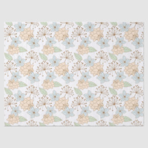 flores de primavera papel de seda 