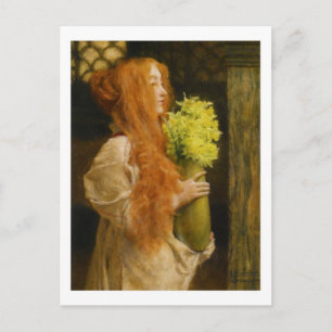 Flores de primavera - postal Lawrence Alma-Tadema