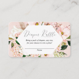 Flores de primavera rosadas Rubor tarjetas de raff