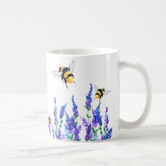 Flores de primavera y tazas de café (Derecha)