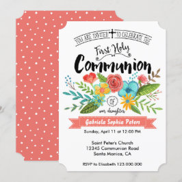 Flores de Primera Comunión | Invitaciones