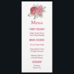 Flores de Protea Menús de Flor de Acuarela<br><div class="desc">Estas tarjetas de menú boda cuentan con flores de protea de color agua. Puede cambiar los estilos y colores del texto haciendo clic en el botón "Personalizar". Estos menús bodas forman parte de la colección de Bodas de flores de Protea, que incluye una amplia gama de artículos de papelería boda...</div>