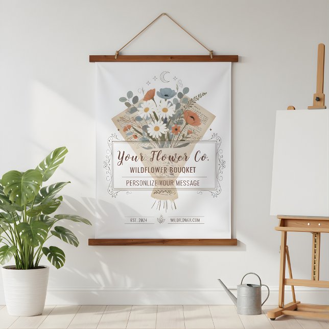 Flores de ramillete chic Tapiz (Chic Bouquet Flowers Tapestry)