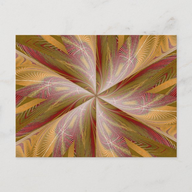 FLORES DE SALVAJE EN LA postal SPIRAL 4 (Anverso)