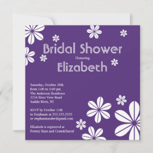 Flores de sangre Invitación a ducha de novia Morad