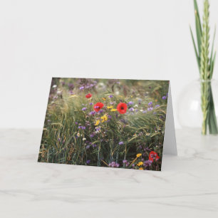 Flores de tarjetas de cumpleaños felices