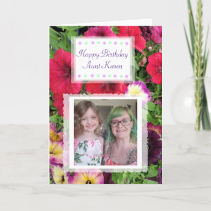 Flores de tarjetas de fotos del Personalizado de c