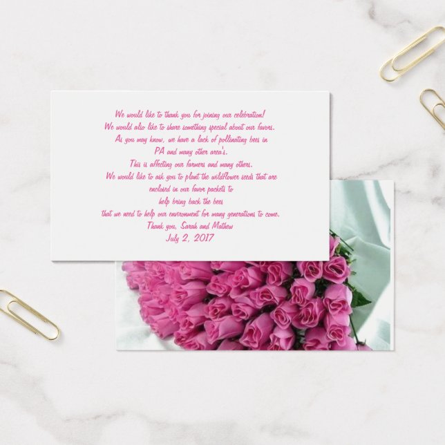 Flores de tarjetas de negocios de información ambi (Oficina)