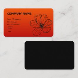 FLORES DE tarjetas de visita