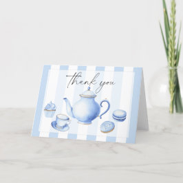 Flores de té para baby shower agradecimiento 