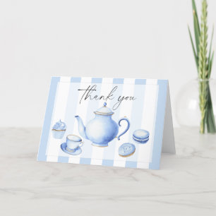Flores de té para baby shower agradecimiento 
