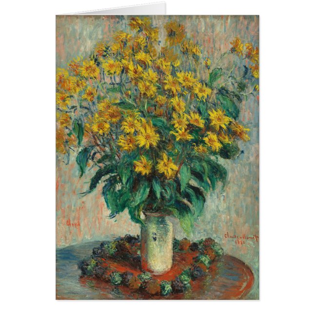 Flores de Tupinambo por Claude Monet (Frente)