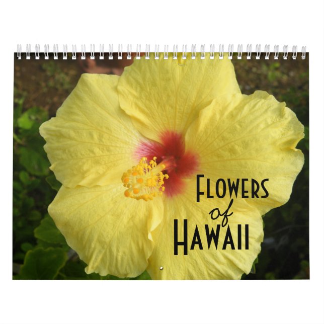 Flores de un calendario fotográfico de Hawái (Tapa)