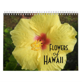 Flores de un calendario fotográfico de Hawái