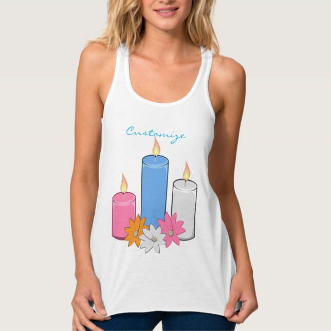 Flores de velas encendidas Thunder_Cove Tank Top (Anverso)