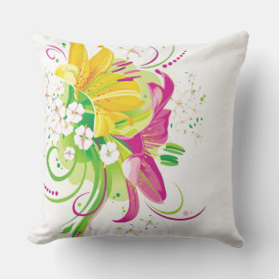 Flores de verano de Cojín decorativo al aire libre