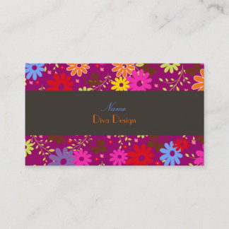 Flores de verano de PixDezines, tarjeta de visita