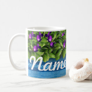 Flores de verano Floral café personalizado, taza