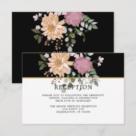 Flores de verano | Tarjeta de recepción de bodas