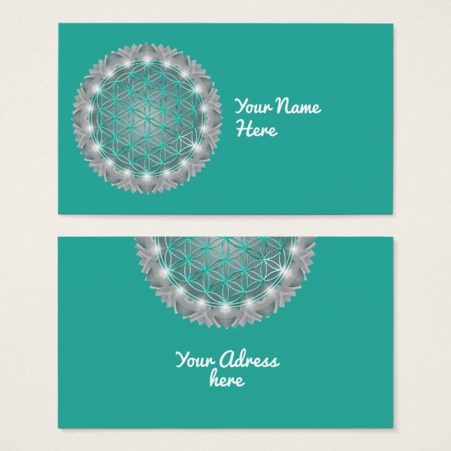 FLORES DE VIDA - Luz de Geometrio Sagrada 2 (Anverso y reverso)