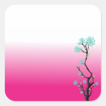 Flores de vidrio 2 Pegatinas