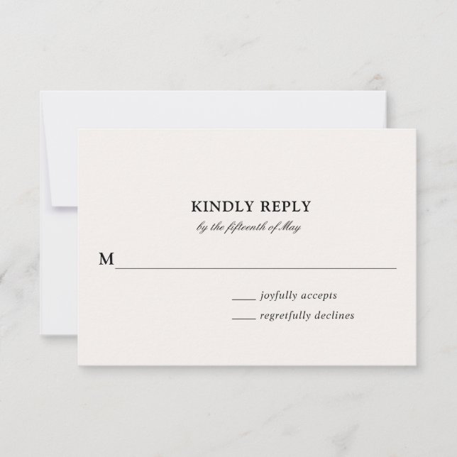 Flores de Wispy y oliage | Tarjeta de respuesta de (Anverso)