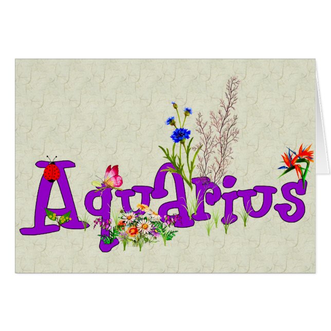 Flores del acuario (Anverso (Horizontal))