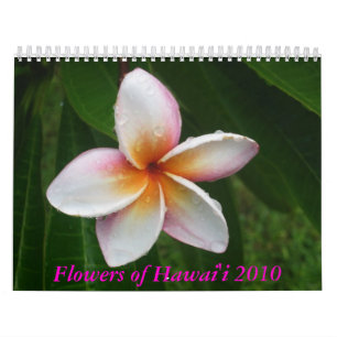 Flores del calendario de Hawaii 2010