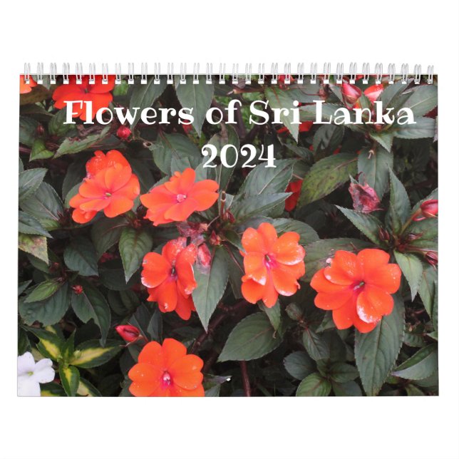 Flores del calendario Sri Lanka 2025 (Tapa)