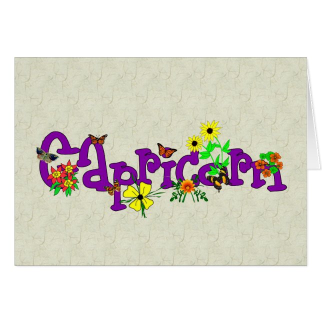 Flores del Capricornio (Anverso (Horizontal))