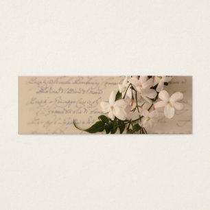 flores del jazmín en señal vieja de la escritura