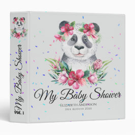 Flores del planificador de Baby Shower Boho Panda