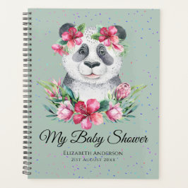 Flores del planificador de Baby Shower Boho Panda