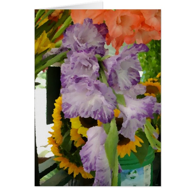 Flores del verano en el soporte de la granja (Frente)