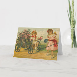 Flores del Victorian para la tarjeta del día de