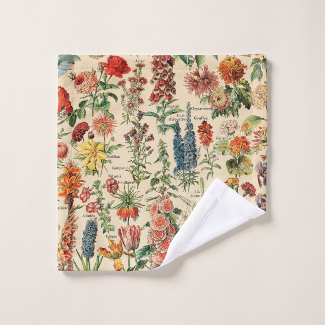 Flores del vintage de Adolfo Millot (Toallita)