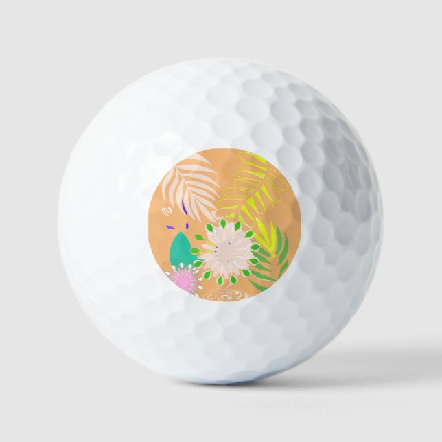 Flores delicadas pelota de golf (Anverso)