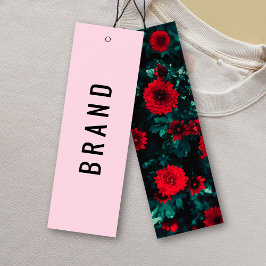 Flores Diseñando nombre de negocio Etiquetas de co