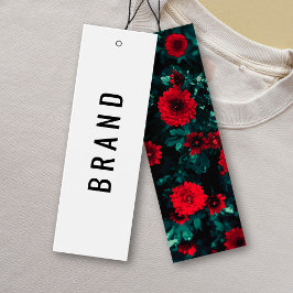 Flores Diseñando tarjetas de etiquetas de marcas d