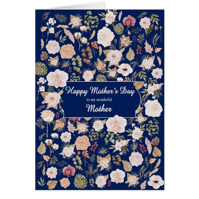Flores dispersas de Día de la Madre madre (Frente)