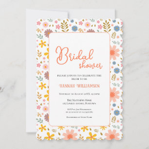 Flores Divertidas Modernas - Invitación a Despedid