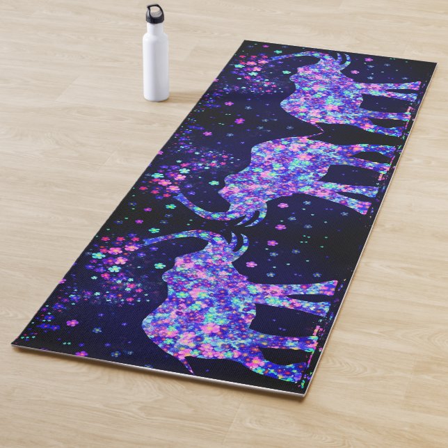 Flores elefantes Yoga Mat (In situ)