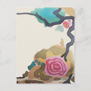 Flores en acuarelas ~ Postcard / Invitaciones