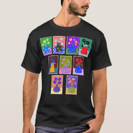 Flores en camiseta de Vases
