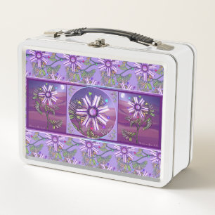Flores en el desierto Metalizado Lunch Box