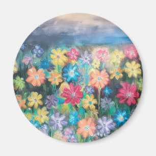 Flores en el imán Pastels