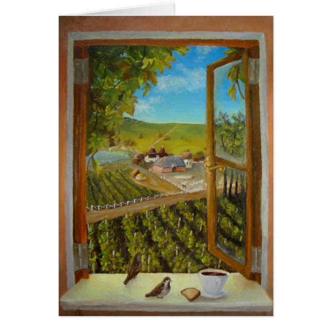 Flores en el umbral de la ventana (Frente)