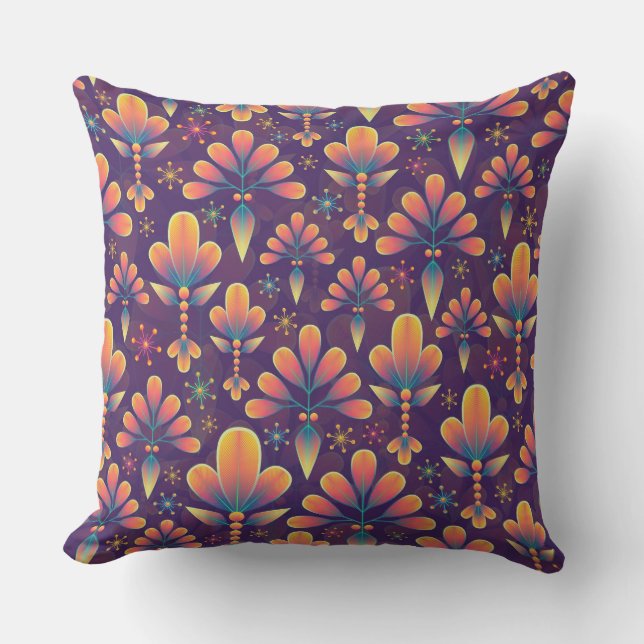 flores en flor almohada exterior (Anverso)
