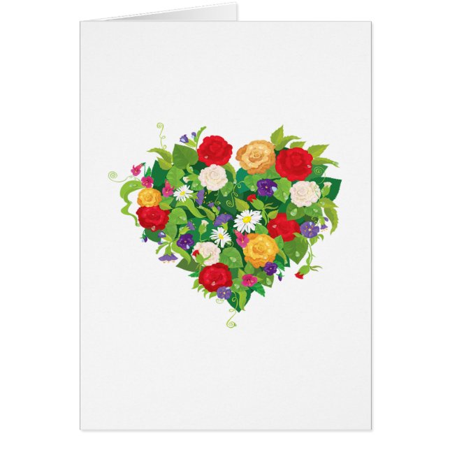 Flores en forma de corazón (Frente)